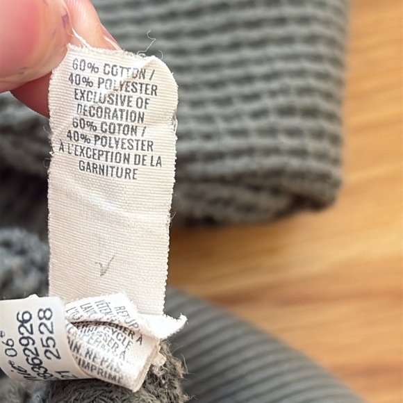 Aerie Green cotton blend Waffle Knit Sweater - Picture 5 of 5